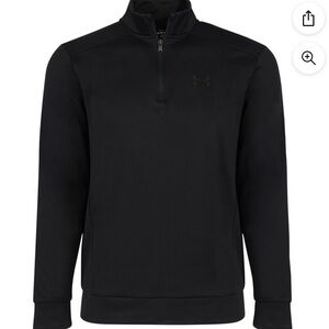Men’s size large 24 pit 1/4 zip Under Armour Black Performance Pullover no tags